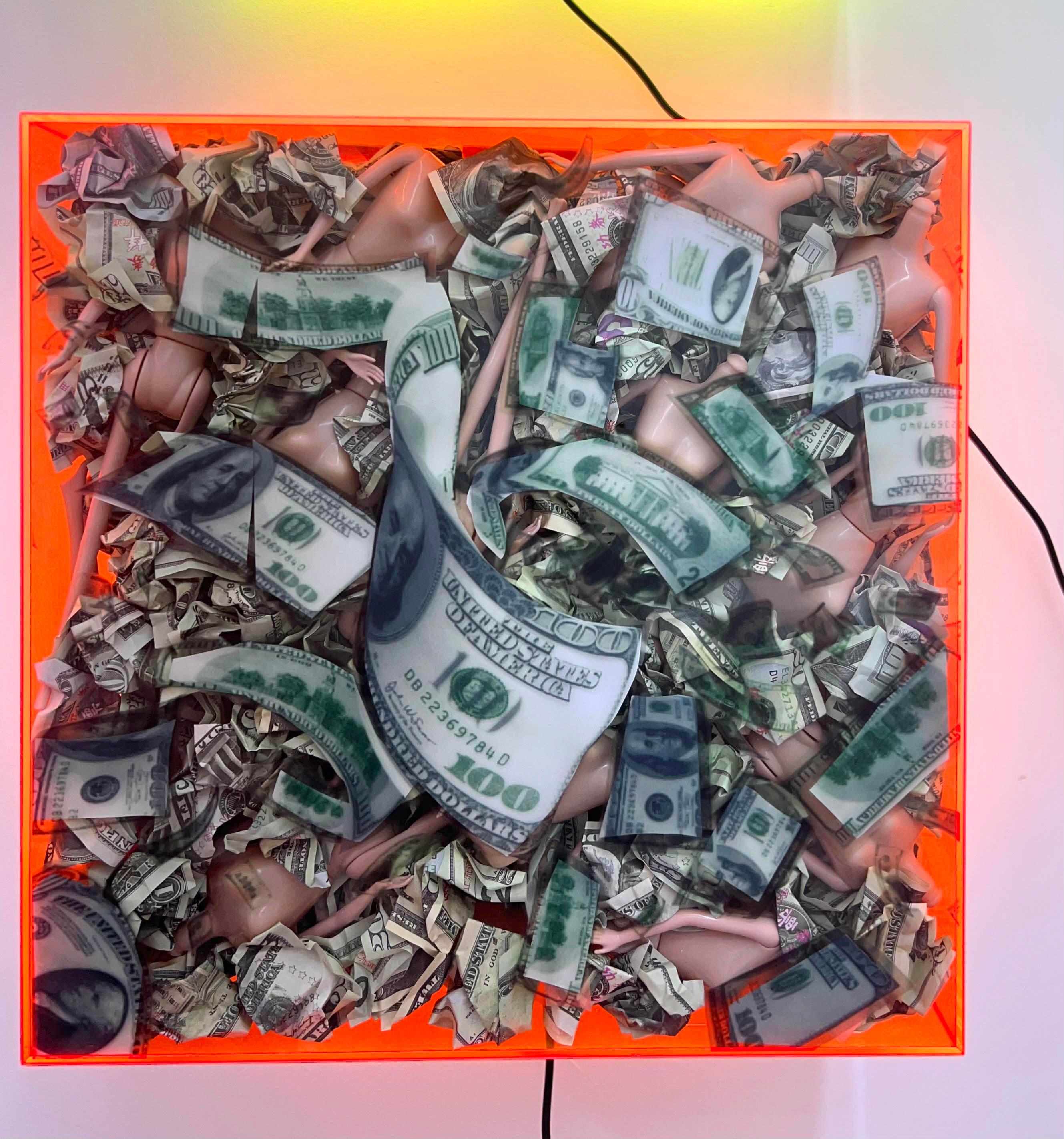 Neón Capital - Mixed Media Art Nuevos medios de comunicación de KUMIKAHO OSHIMA 