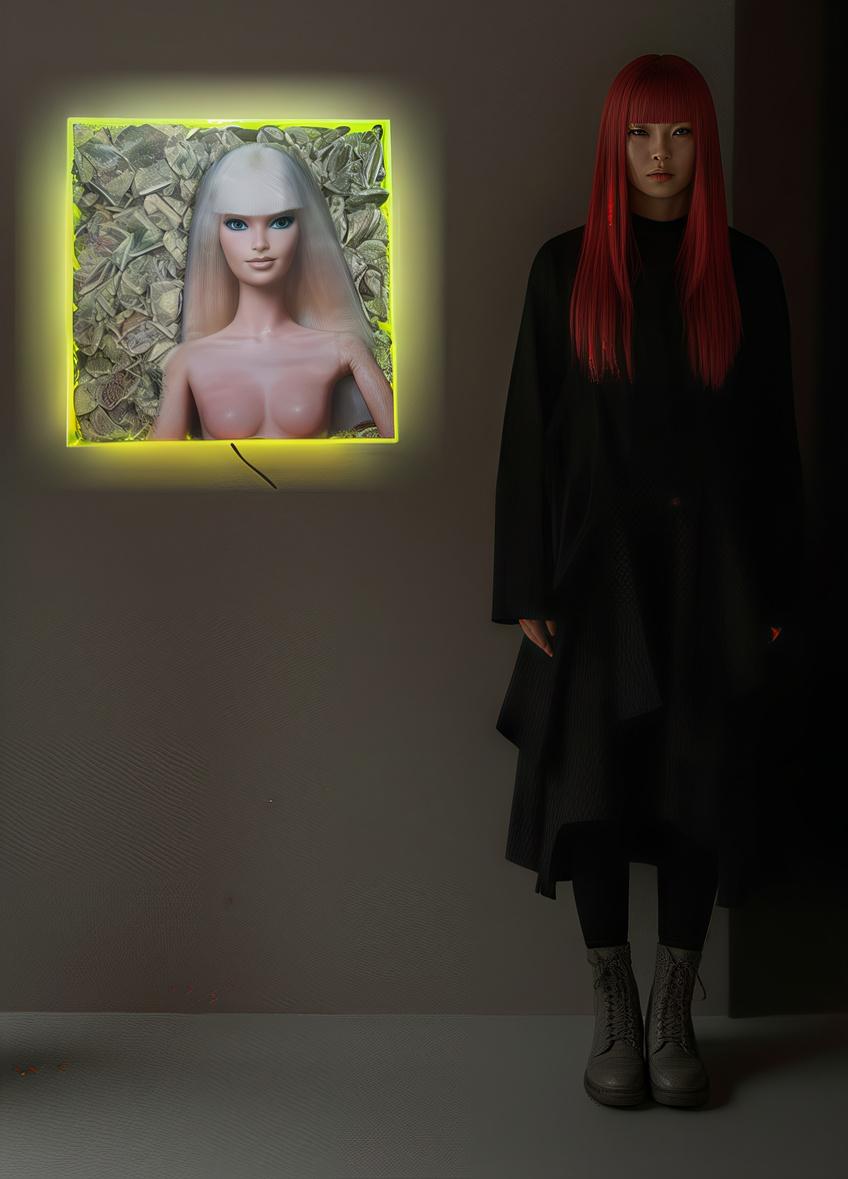 Ephemeral Earnings - Mixed Media Art by KUMIKAHO OSHIMA 