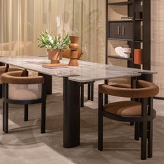 Kumiko Moka-Stained Ash Chair by Black Tie