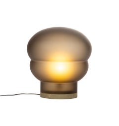 Lampada da terra Kumo Medium Smoky Grey Acetato Taupe di Pulpo