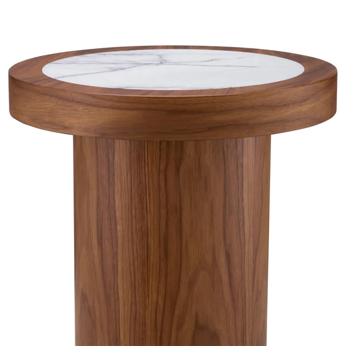 Hand-Crafted Kumo Walnut Side Table For Sale