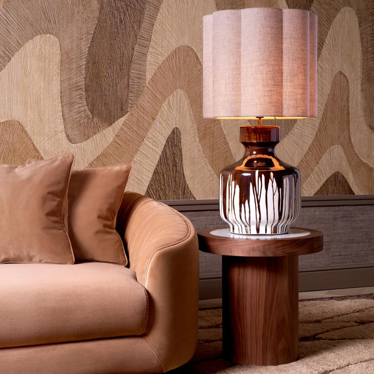 Kumo Walnut Side Table For Sale 1