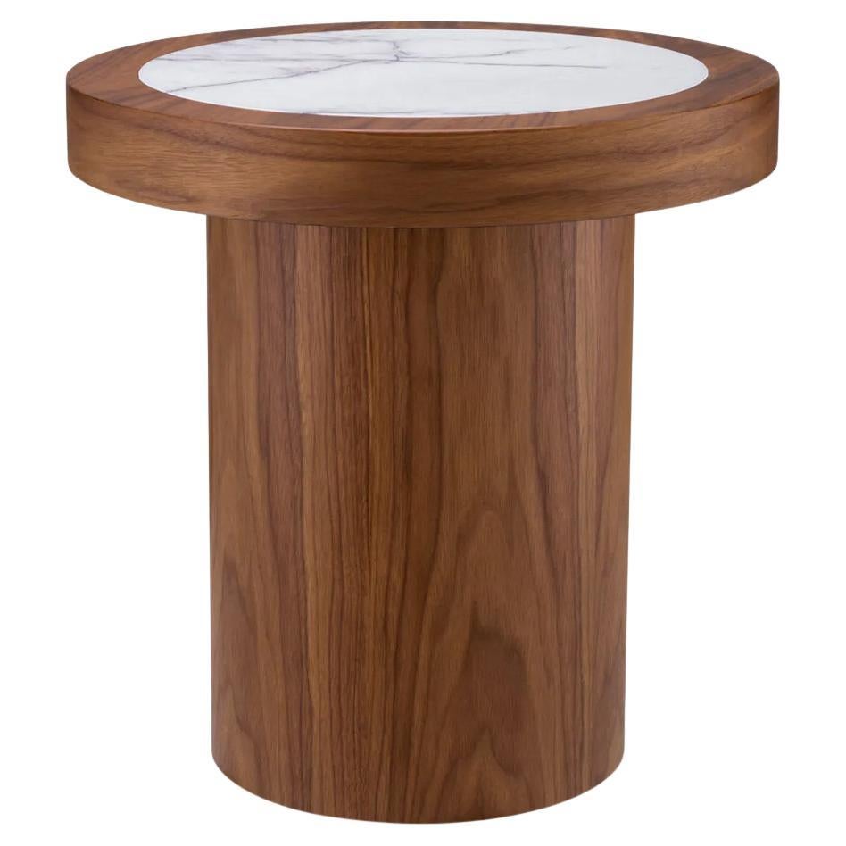 Kumo Walnut Side Table For Sale