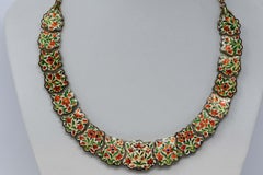 Kundan Bridal Gold Enamel Necklace