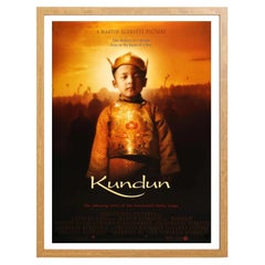 Affiche de « Kundun » (drame biographique) avec cadre en chêne, 1997