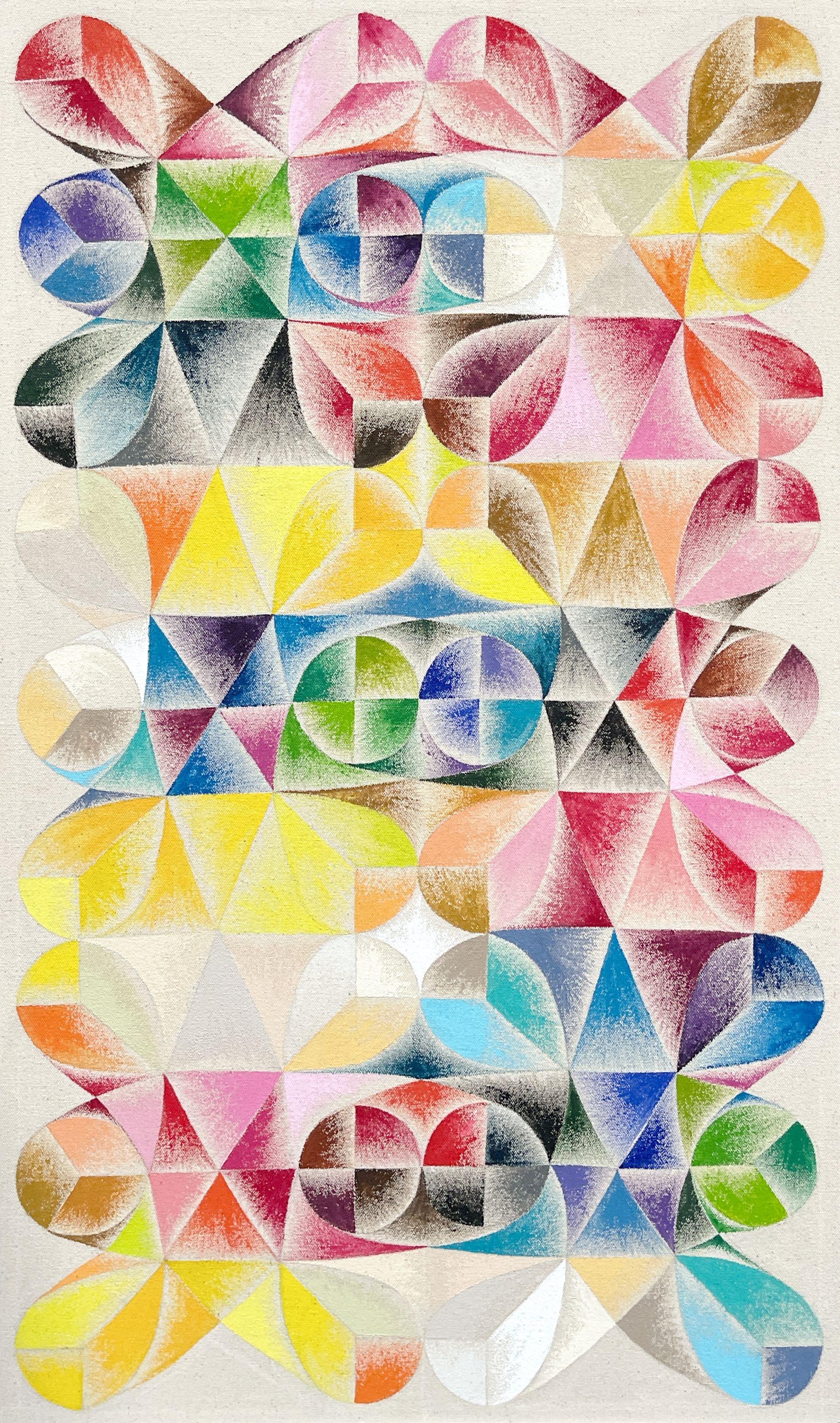 Kunihiko Maehara Abstract Painting - Horizontal Alignment