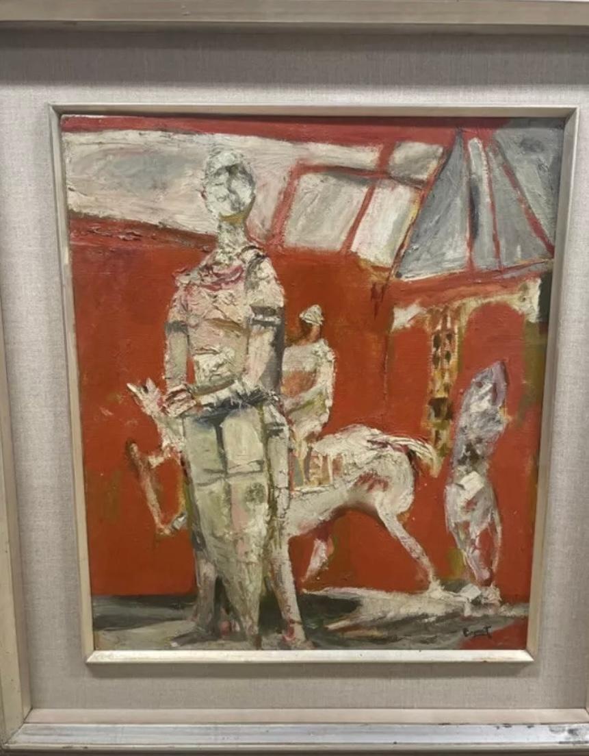 Kunio Komatsuzaki (Japanese 1913-1992), Oil on Canvas, 1963 . In good condition . Measures 29x26