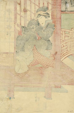 L'acteur Iwai Shigaku en tant que Somenoi dans « Denka chaya adauchi »