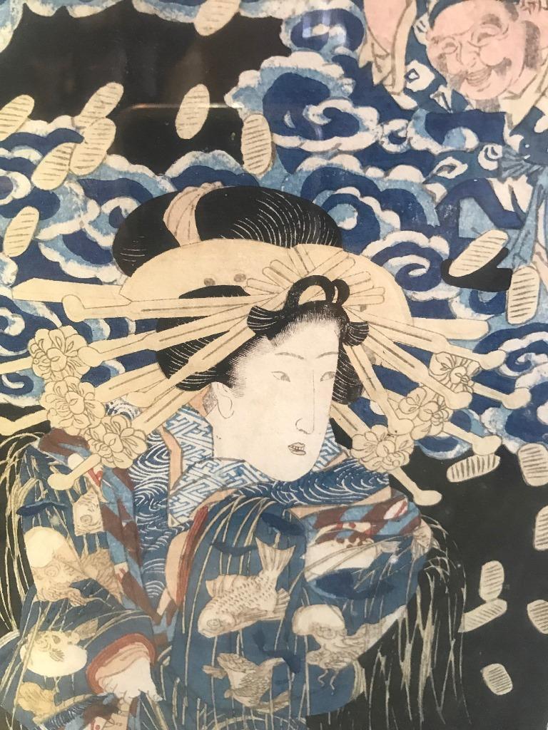 Kuniyoshi Utagawa Japanese Woodblock Print In Good Condition In Studio City, CA
