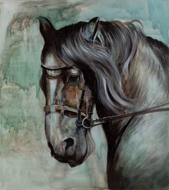 Kunming Meng Animal Original Oil Painting "Commemoration"