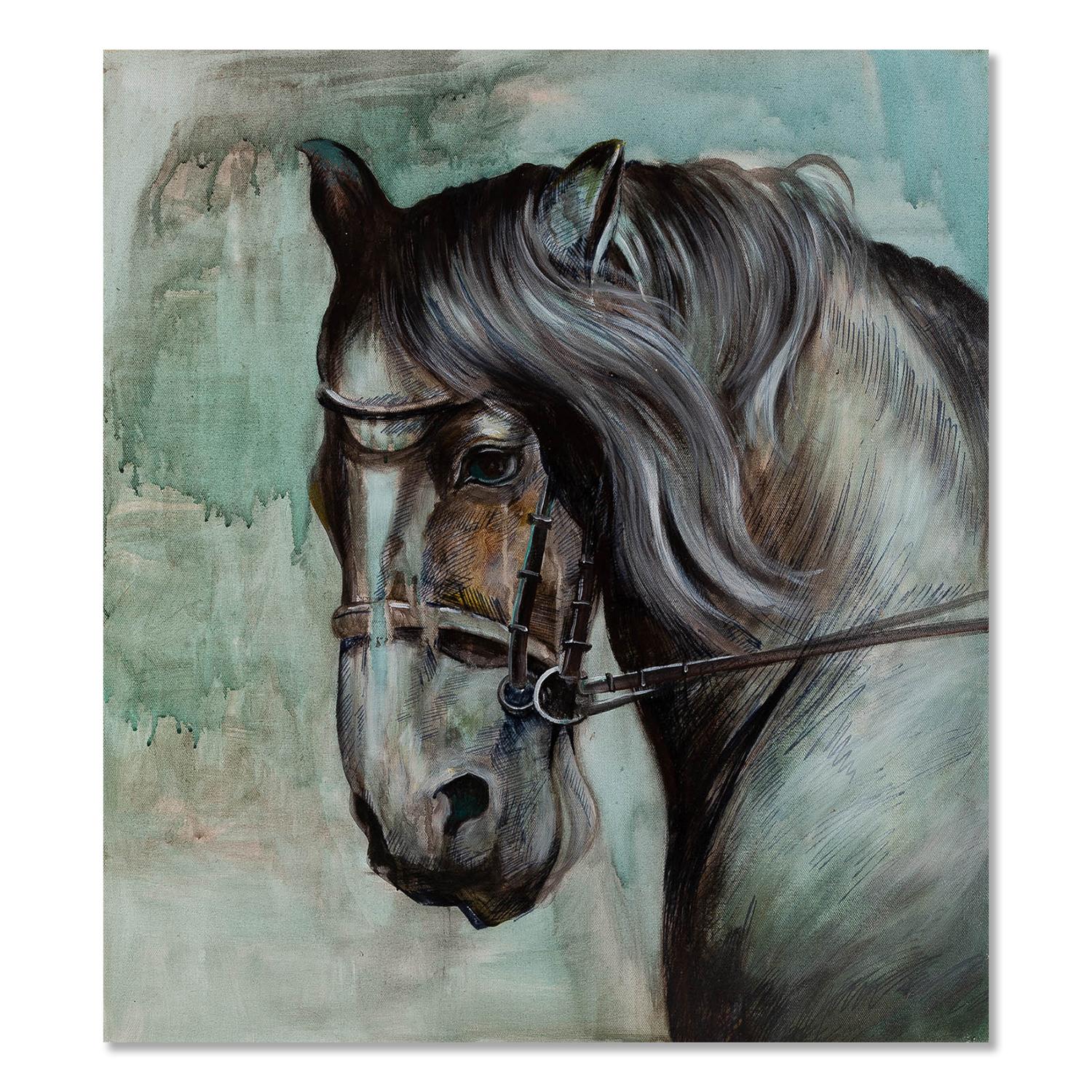 Kunming Meng Animale Pittura ad olio originale "Commemorazione