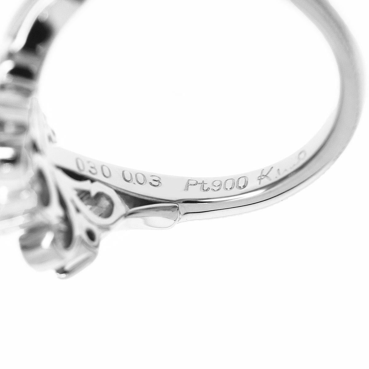 K.uno Platin Prinzessin Tiara 0,30 Karat Diamant seitliche Diamanten Alexandrit Ring im Zustand „Gut“ im Angebot in Tokyo, JP