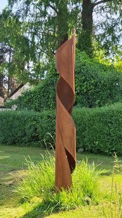 Axis mundi by Kuno Vollet Contemporary steel sculpture