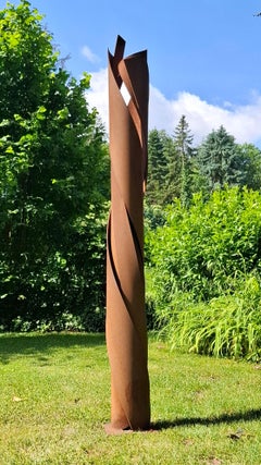 Axis mundi II by Kuno Vollet Contemporary steel sculpture