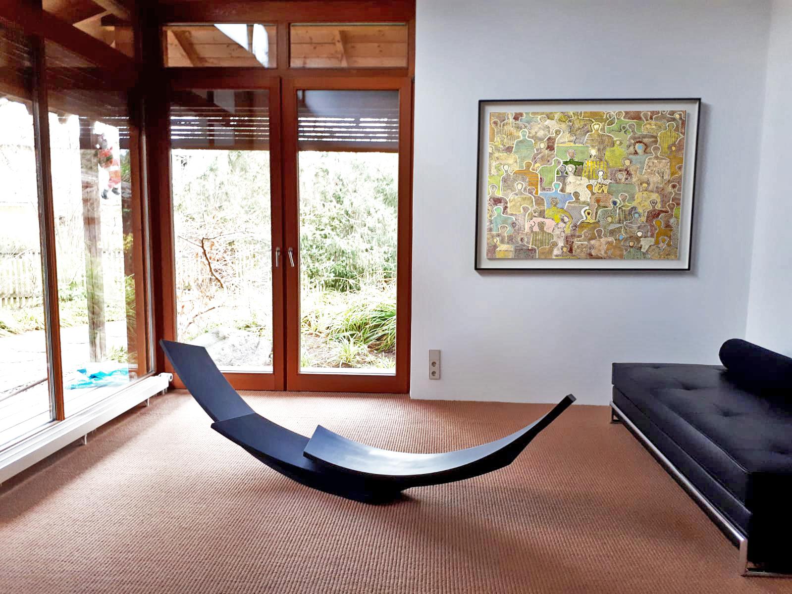 Balance by Kuno Vollet - Large Contemporary Black Steel sculpture 5