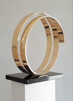 Infinity by Kuno Vollet - Contemporary Circular Bronze sculpture