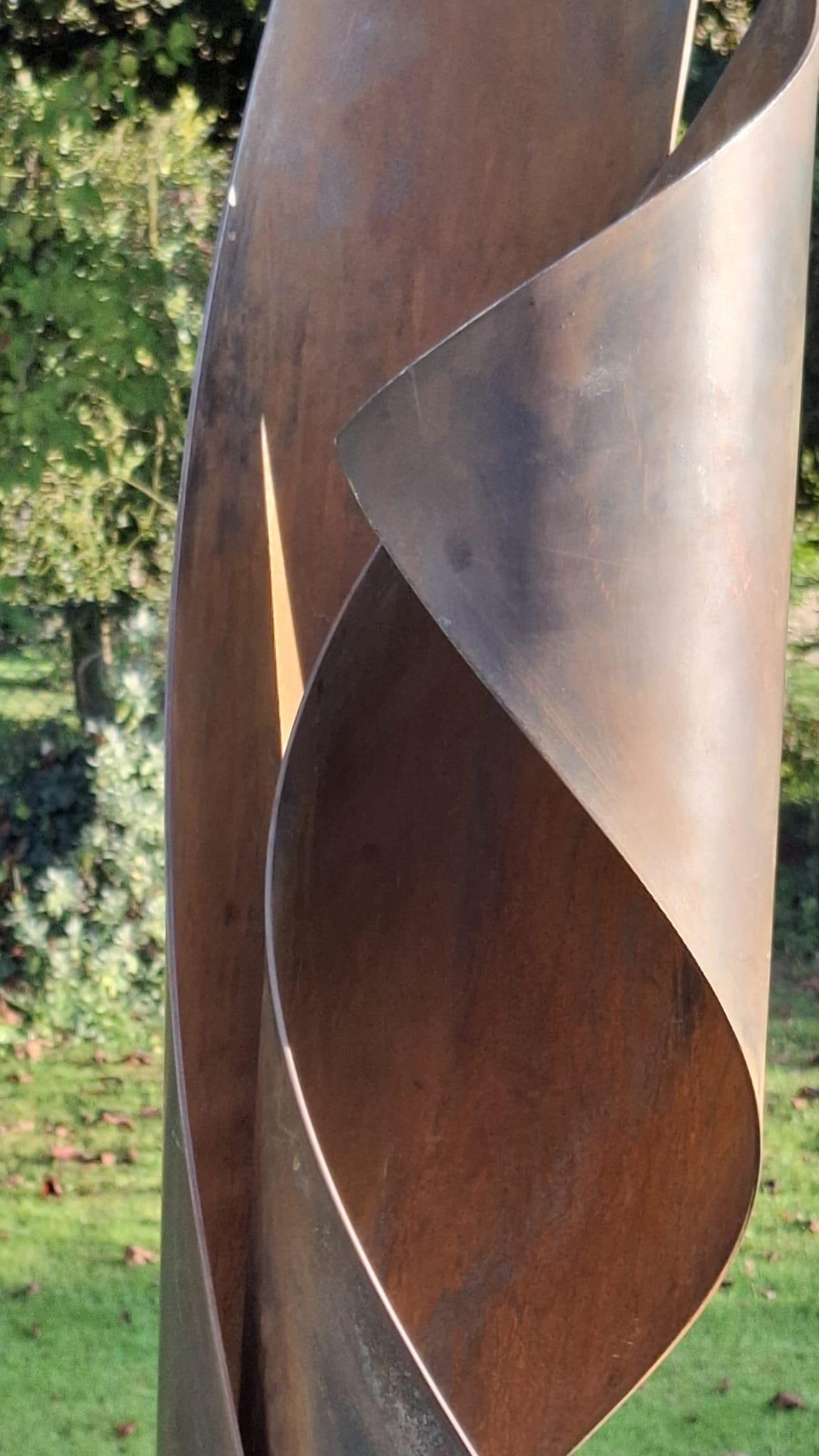 Acciaio arrugginito di grandi dimensioni  di Kuno Vollet Scultura contemporanea in acciaio in vendita 2