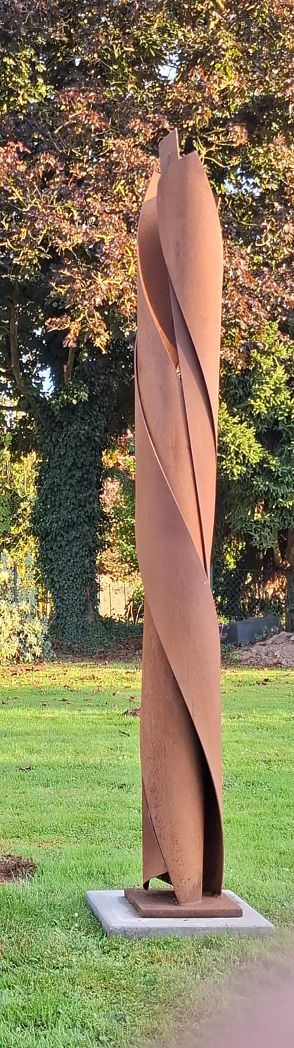 Acciaio arrugginito di grandi dimensioni  di Kuno Vollet Scultura contemporanea in acciaio