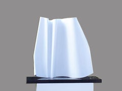 Wave by Kuno Vollet Contemporary White Sculpture for indoor or outdoor