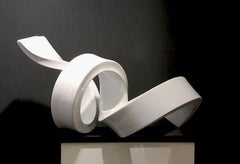 White Flow by Kuno Vollet - Large Elegant Contemporary Sculpture for in/ outdoor