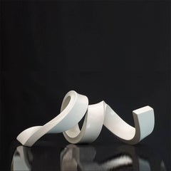 White Flow by Kuno Vollet - Large Elegant Contemporary Sculpture for in/ outdoor