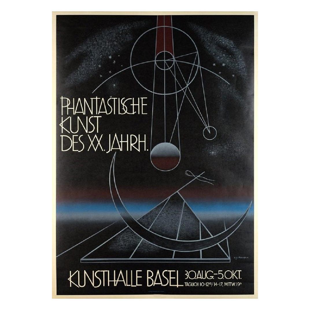 Kunsthalle Basel 'Phantastische Kunst Des XX Jahrh' Original Vintage Poster im Angebot