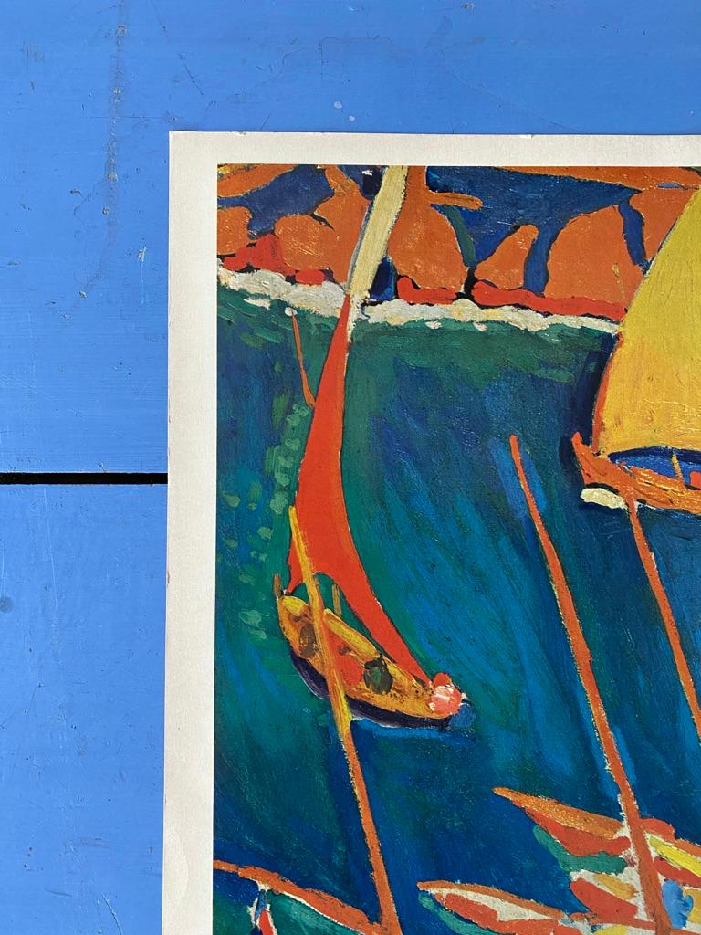 Mid-20th Century Kunstkreis Lucerne, 1966, Print Fishing Harbour by André Derain For Sale