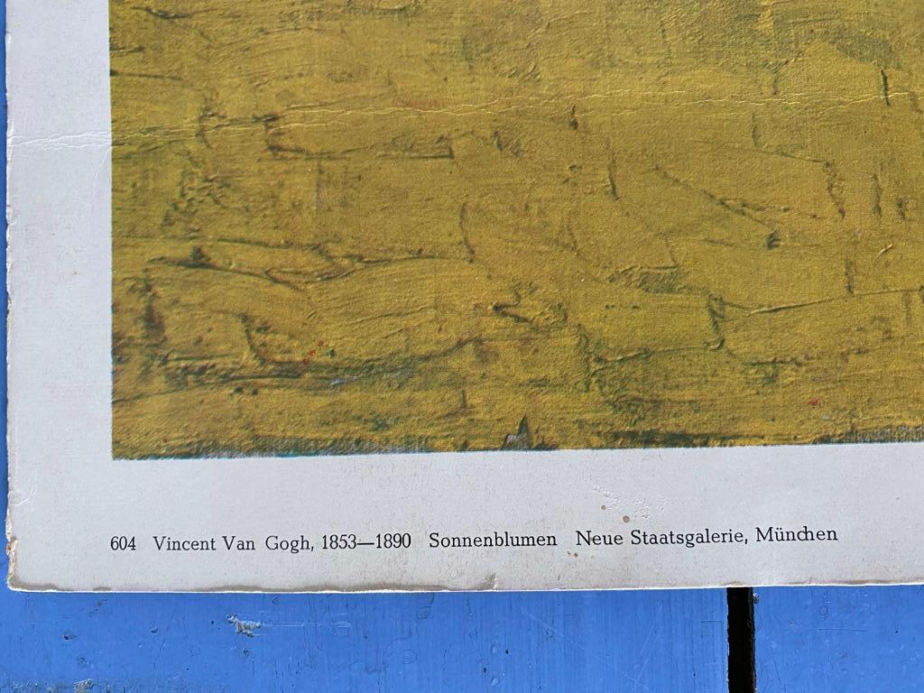 Paper Kunstkreis Luzern, 1961, Print Sunflowers by Vincent van Gogh For Sale