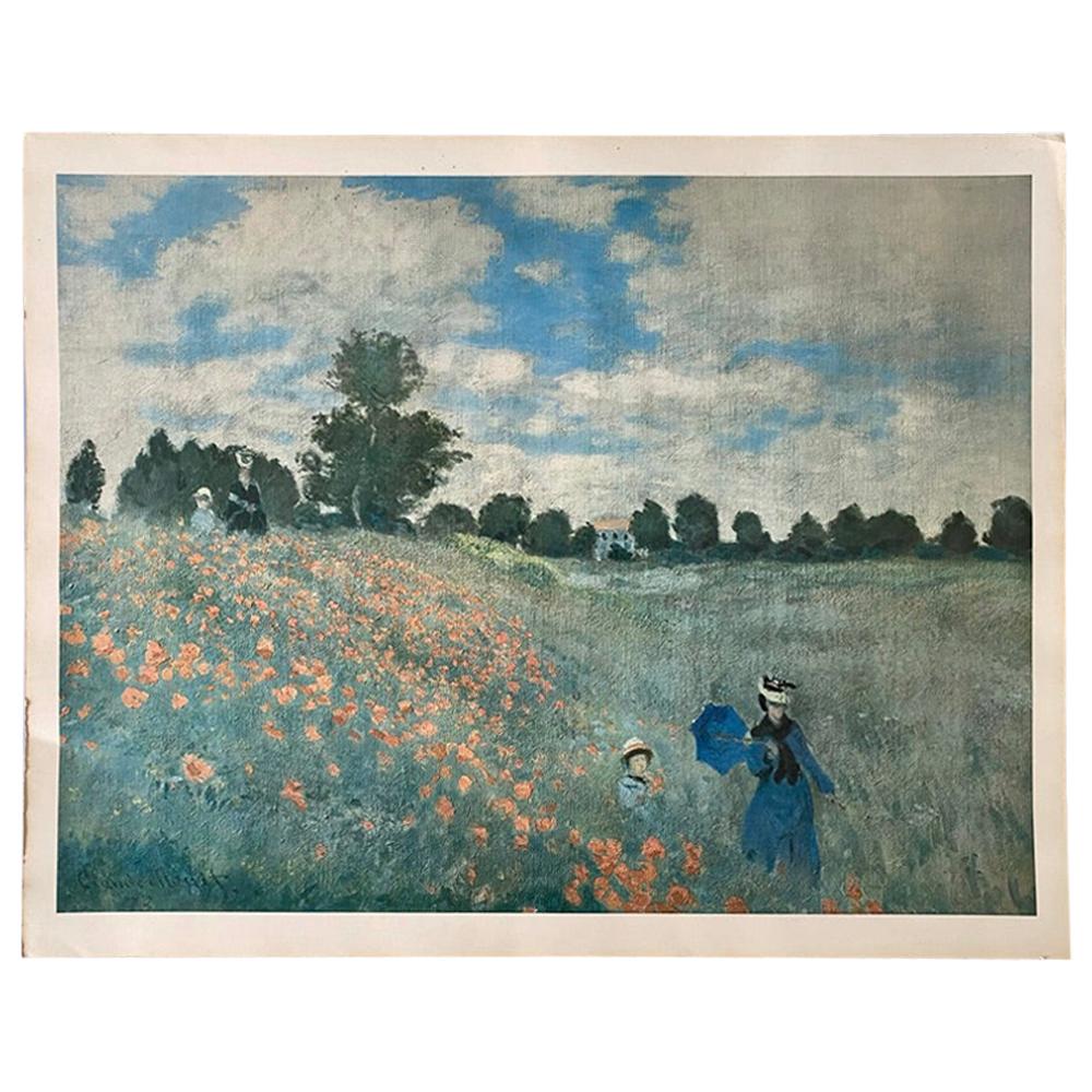 Kunstkreis Luzern, 1964, Print The Corn-Poppies by Claude Monet For Sale