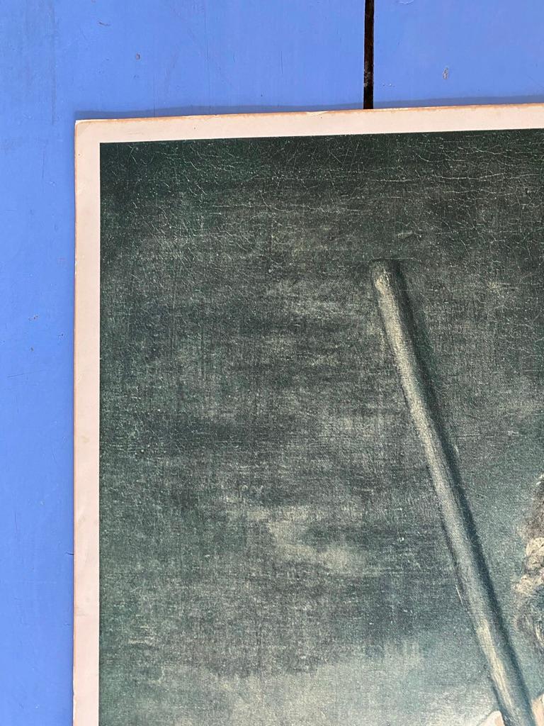 A print of the painting Girl with the Broom by Rembrandt H. van Rhijn, 1651. The print was printed in Switzerland, 1968, by Fabag-Druck, Zurich, for KUNSTKREIS LUZERN. The painting was, at that time at the National Gallery of Art, Washington. Not