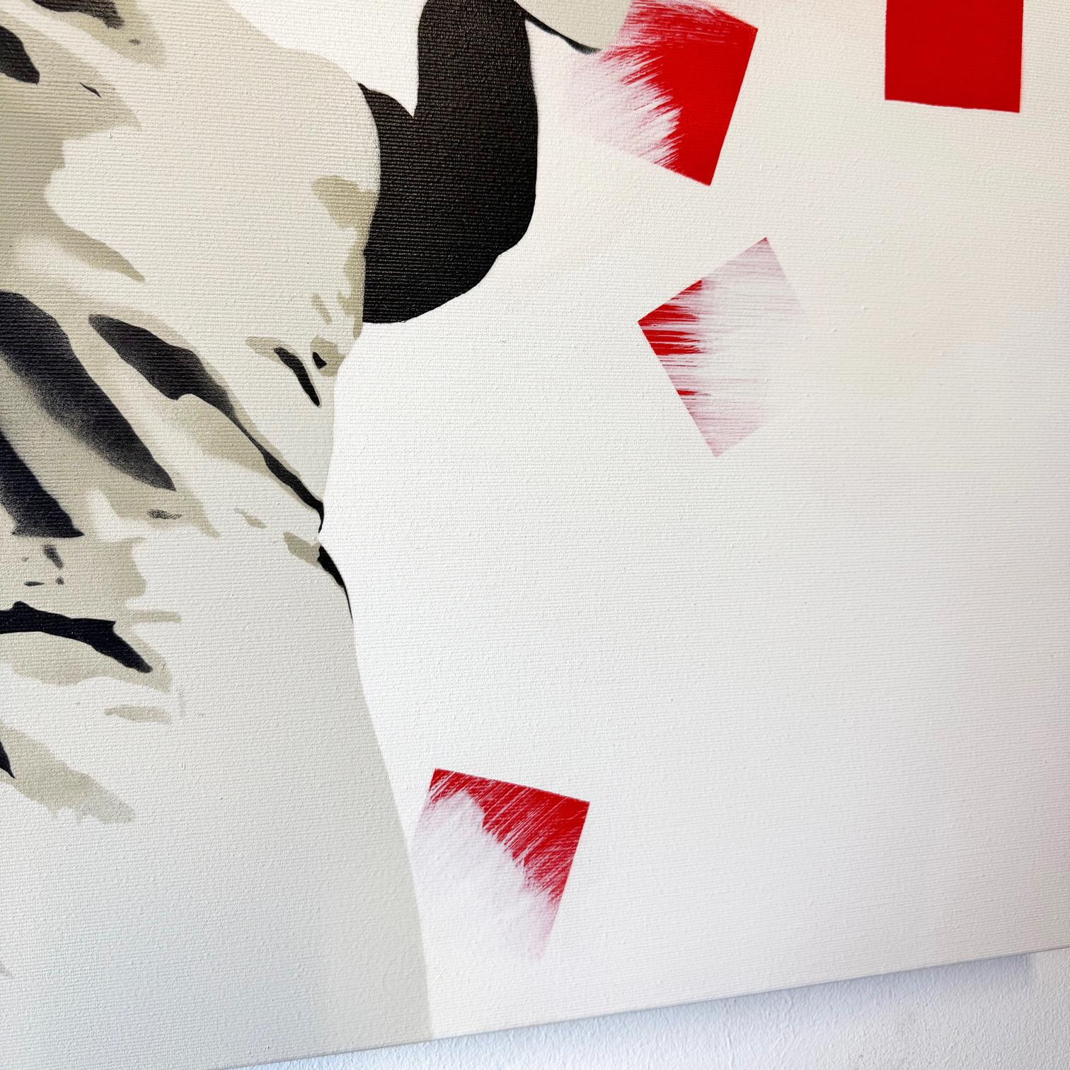 Se trata de una obra de arte original 1/1 pintada con spray sobre lienzo de la exposición del artista 