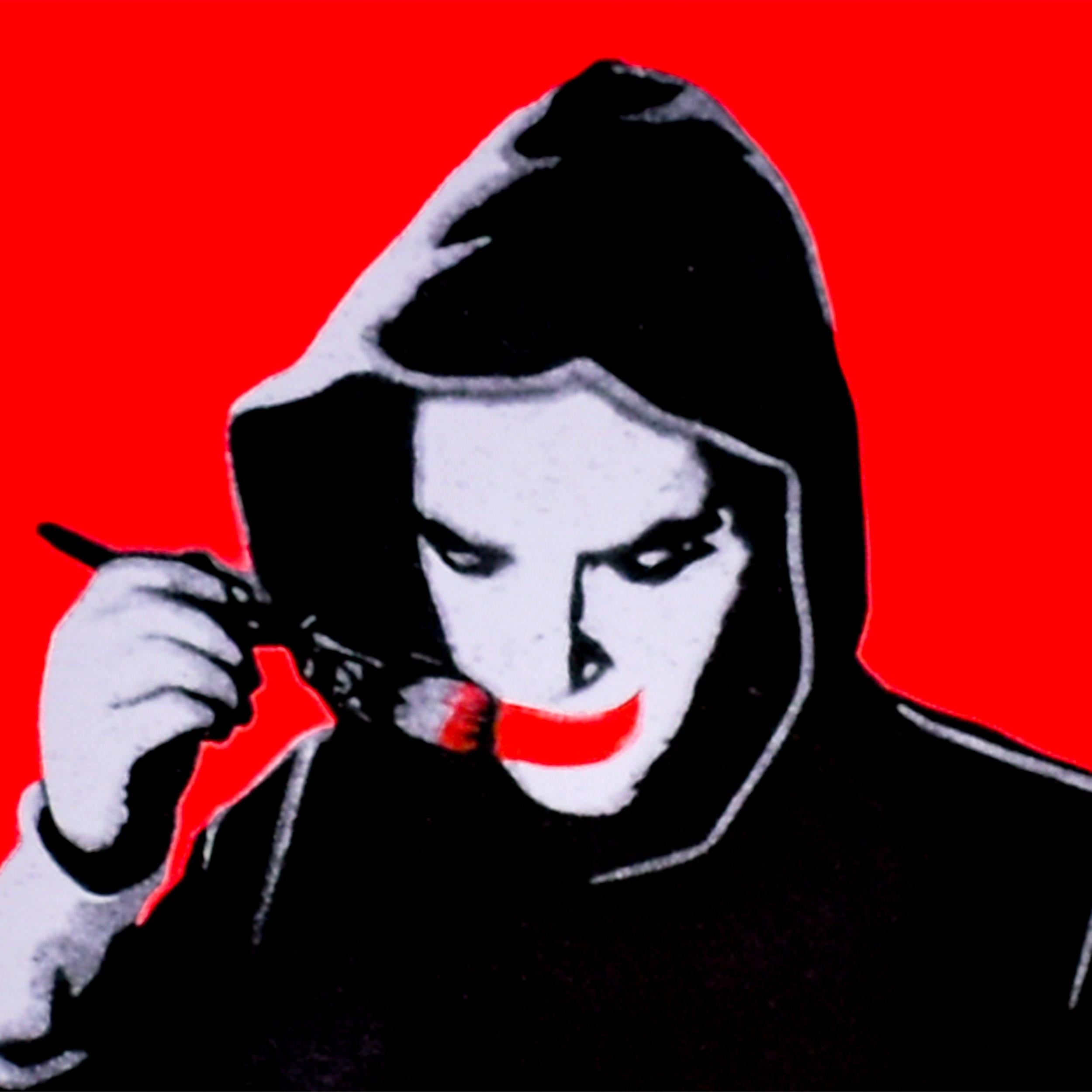 Art Makes Me Happy (Hand Finished) - Street Art Print by Kunstrasen