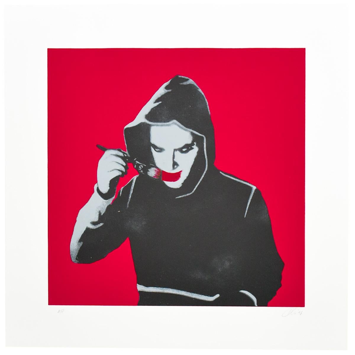 El arte me hace feliz (Prueba de artista única acabada a mano) - Print de Kunstrasen