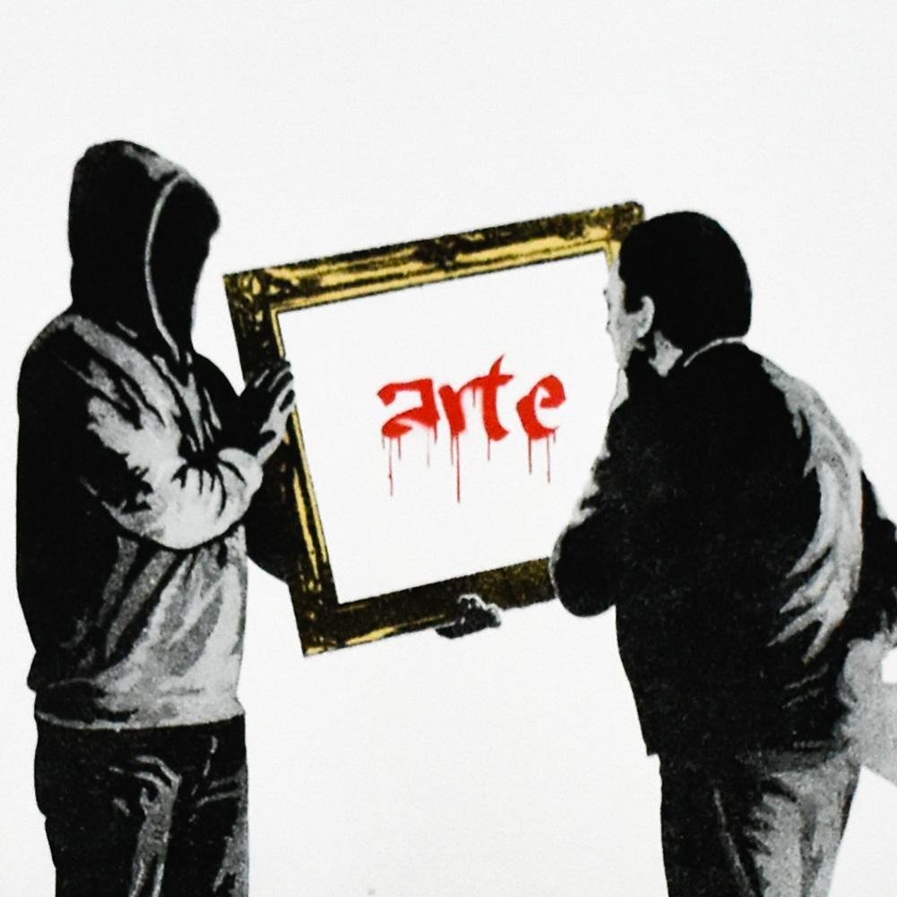 KUNSTRASEN Ist Das Kunst (“Arte” Hand Finished) - Street Art Print by Kunstrasen