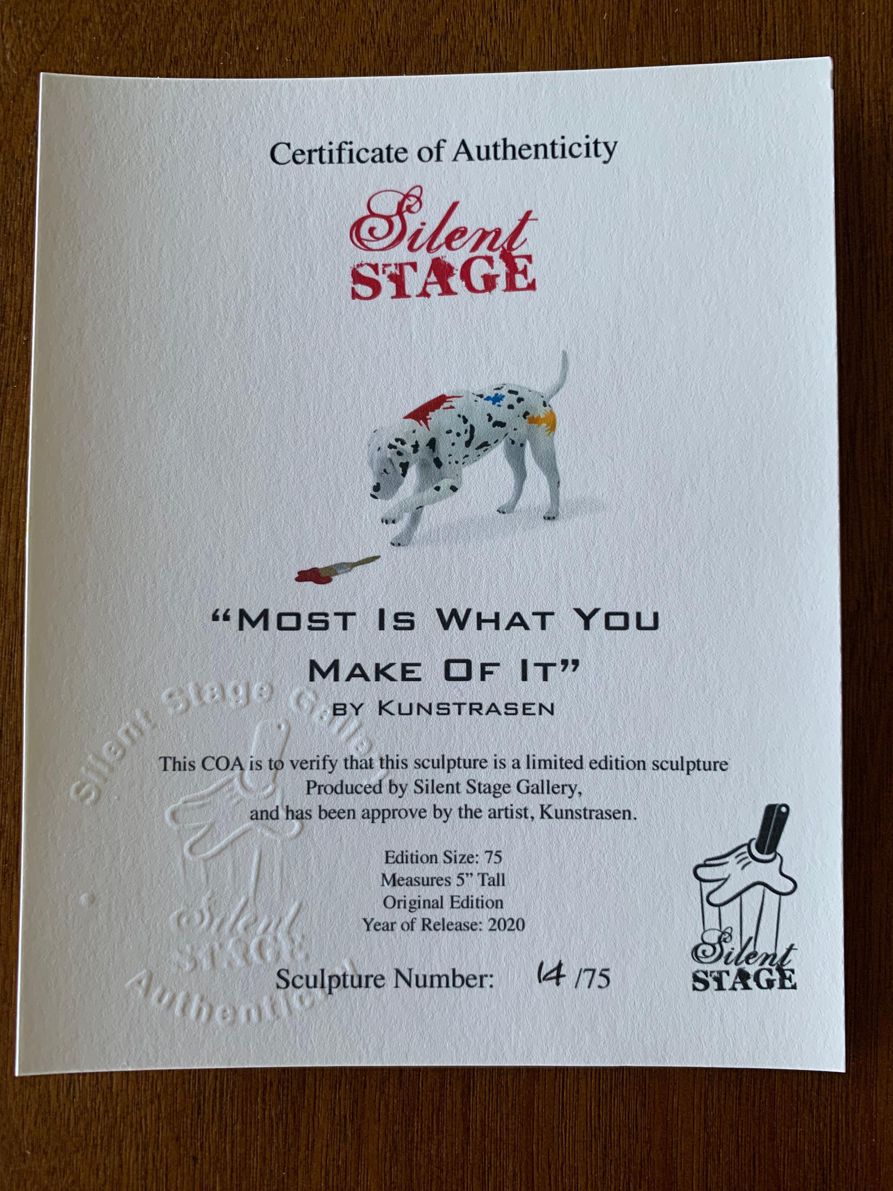 MOST IS WHAT YOU MAKE OF IT Sculpture Limited Edition of 75 With COA For Sale 9