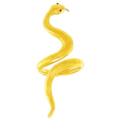 Kunz Yellow Gold Snake Ring