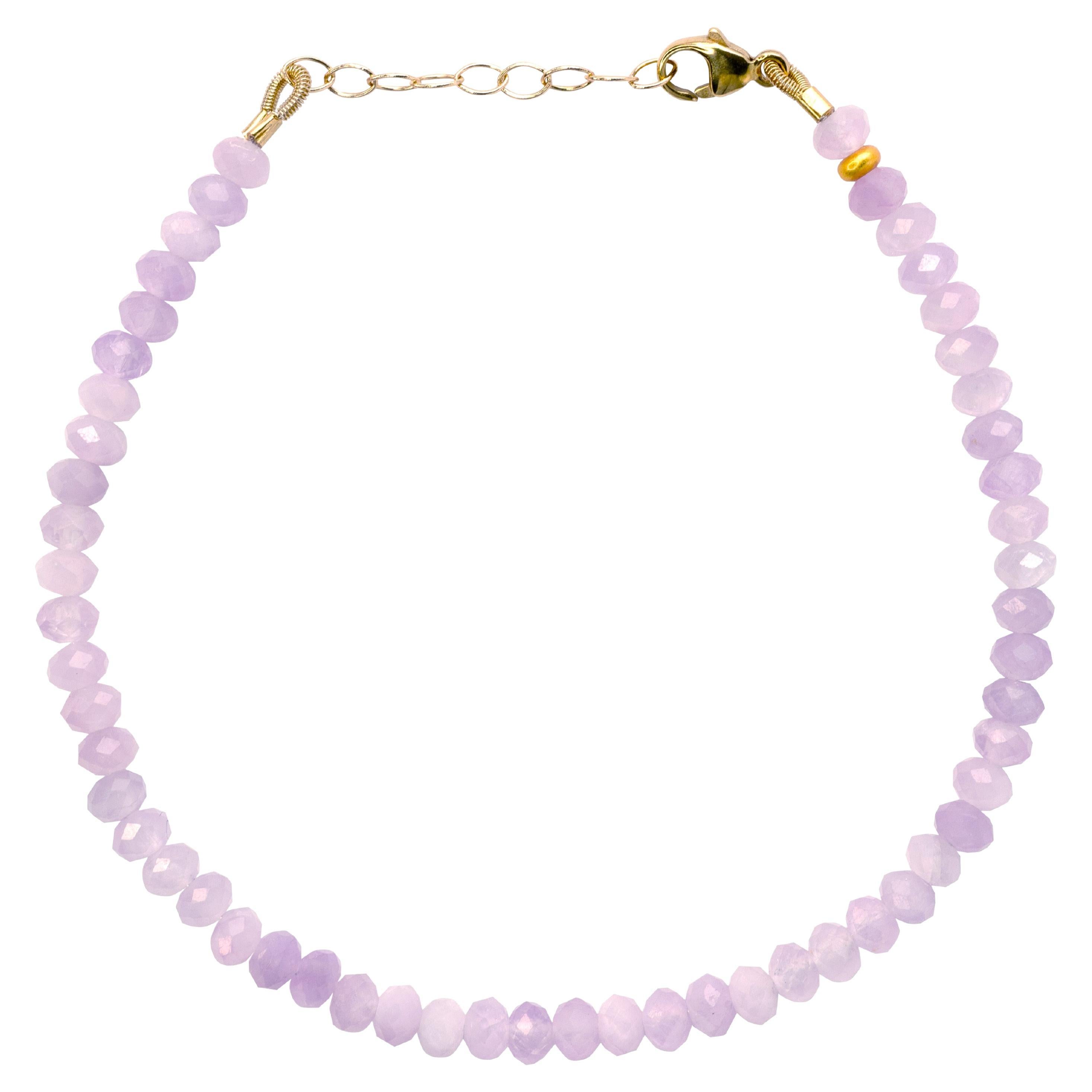 Bracelet de Kunzite en or 14K - by Bombyx House en vente