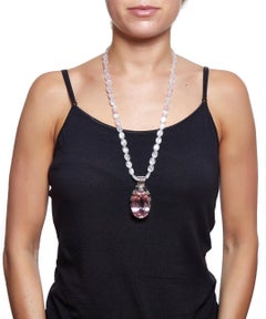 182,15 Carati Collana di ciondoli di Kunzite non riscaldata Cromo Diopside Tanzanite