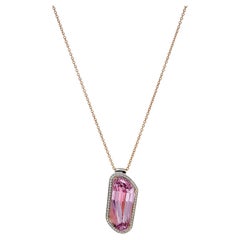 Collier à pendentifs en kunzite