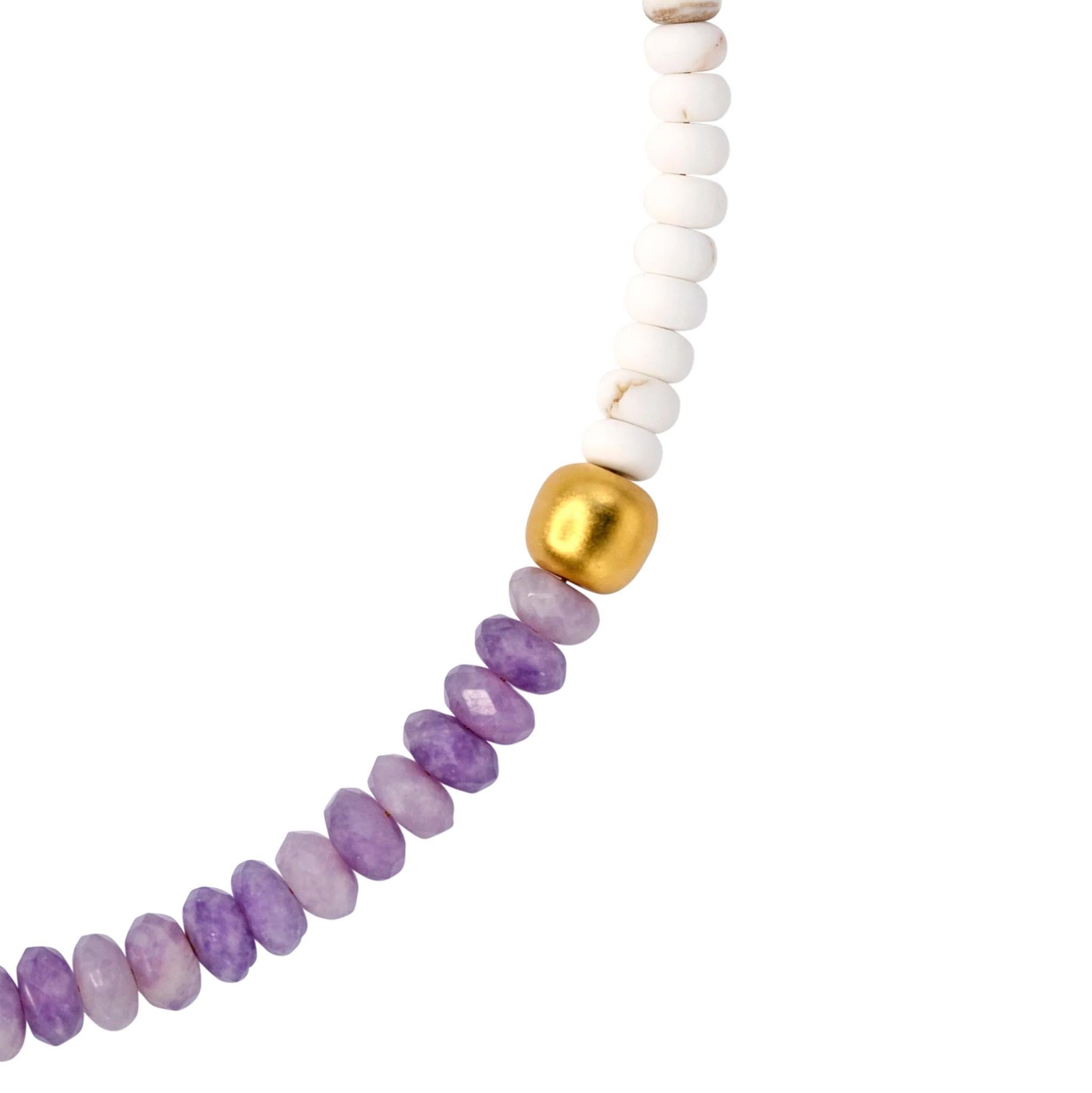 Donna Collana di turchese bianco Kunzite - by Bombyx House in vendita