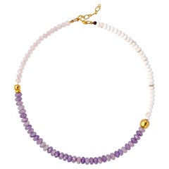 Collana di turchese bianco Kunzite - by Bombyx House