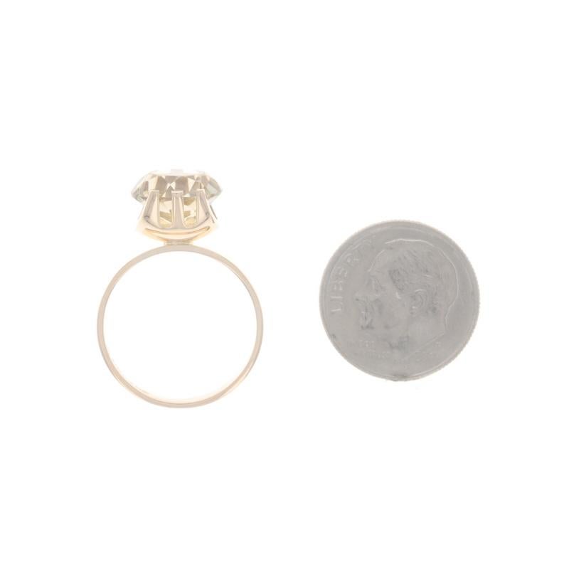 Kupittaan Kulta Rauchquarz Vintage Cocktail-Ring Gelbgold 14k 2,60ct Finnland im Angebot 1