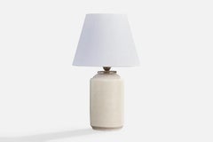 Kupittaan Savi, Lámpara de mesa, Cerámica, Metal, Finlandia, Década de 1940