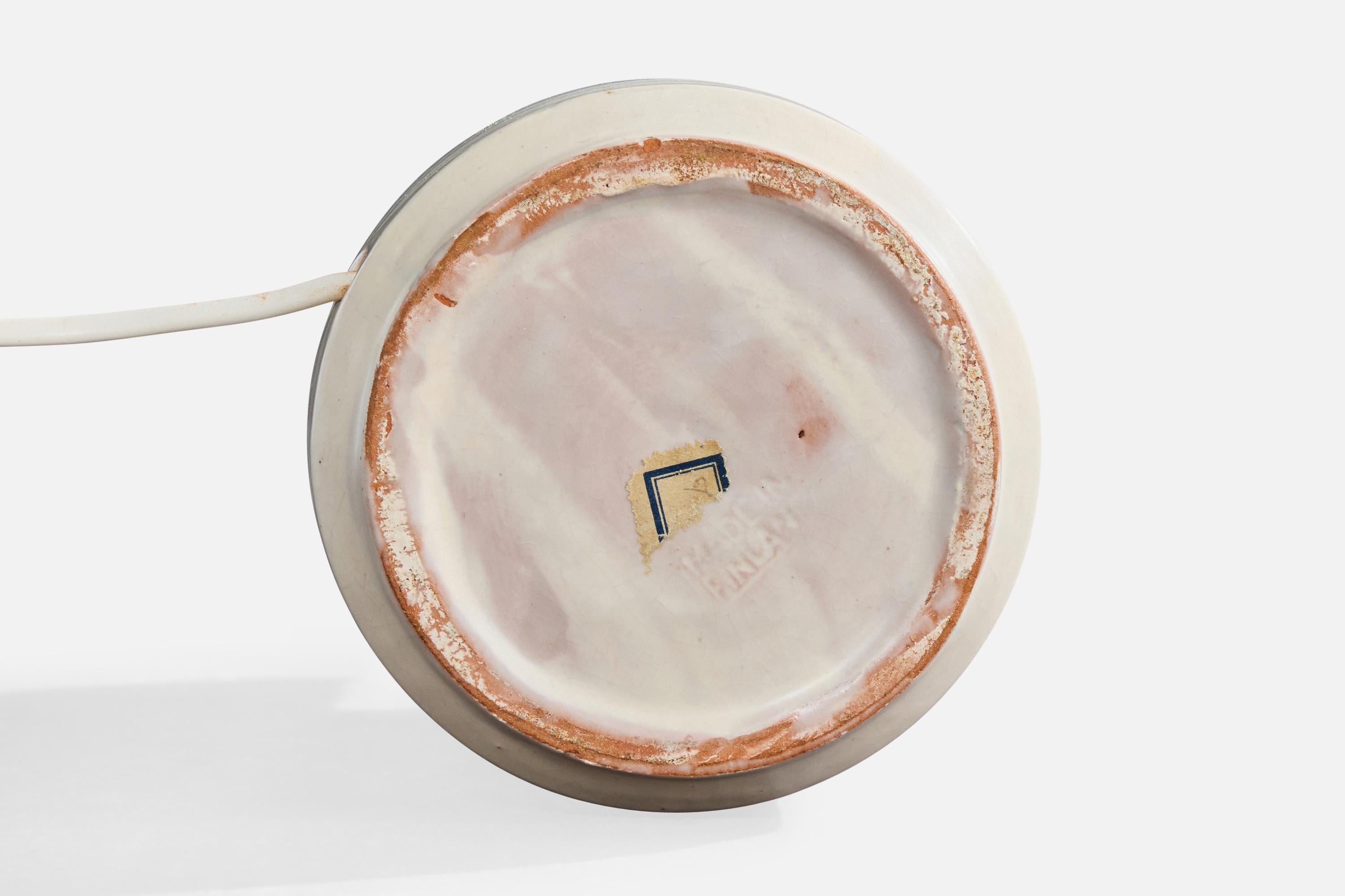 Kupittaan Savi, Lámpara de mesa, Cerámica, Metal, Finlandia, Década de 1940 en venta 1