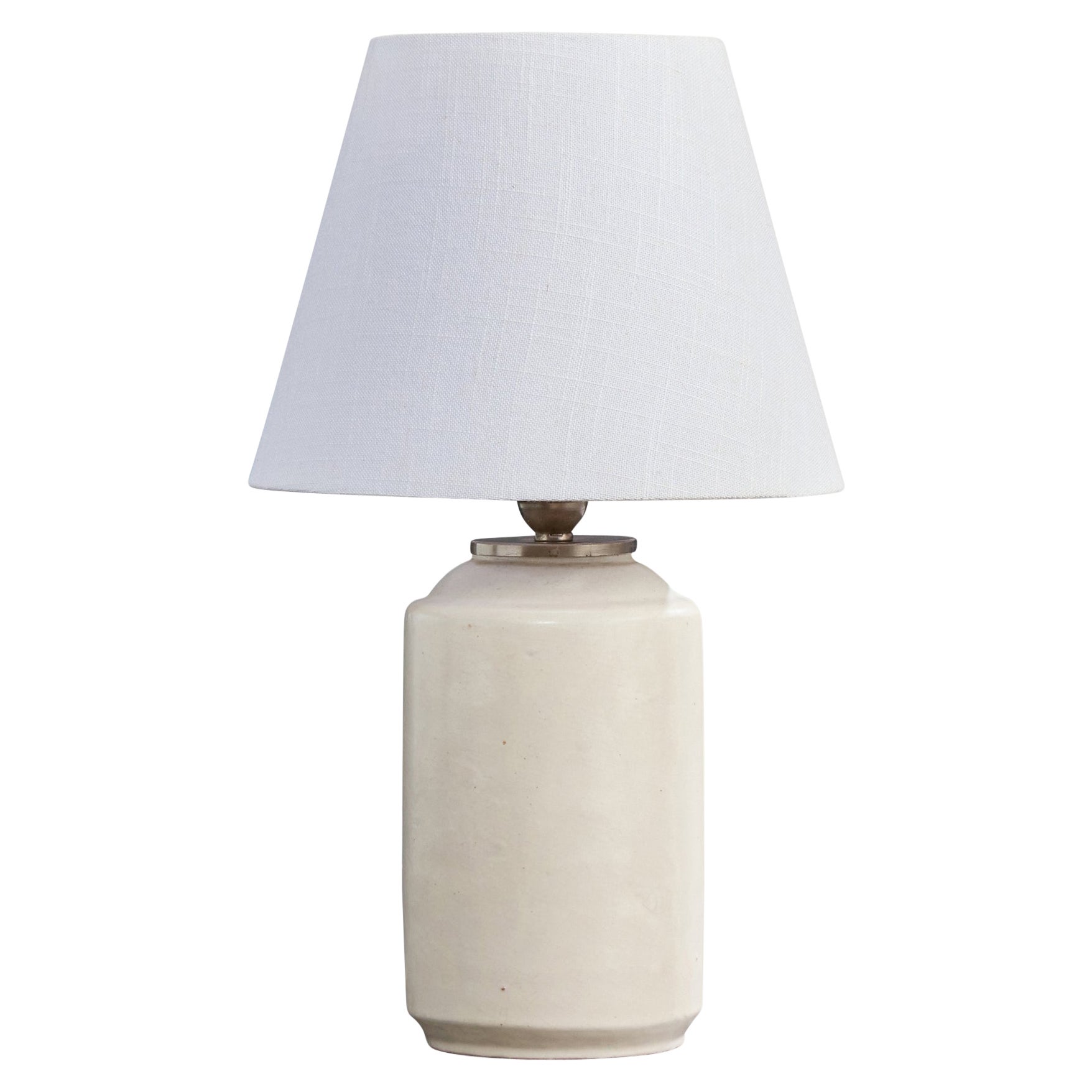 Kupittaan Savi, Lámpara de mesa, Cerámica, Metal, Finlandia, Década de 1940 en venta