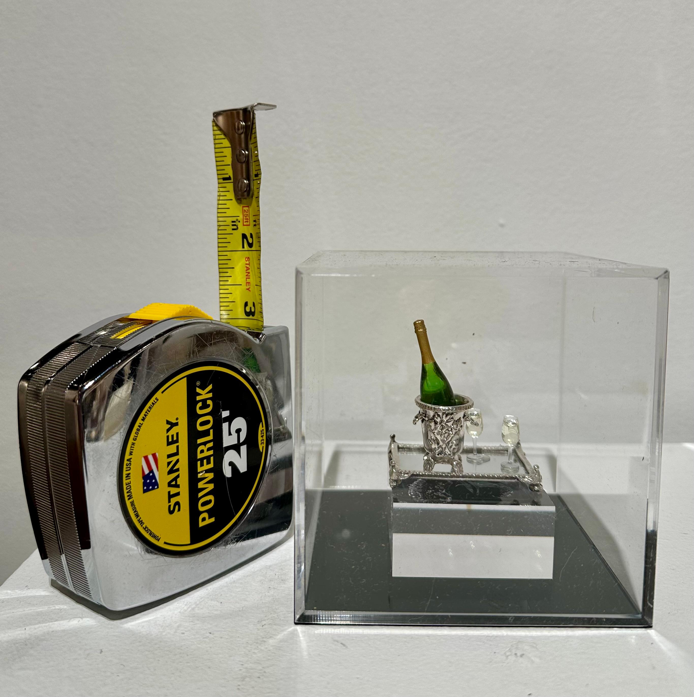 Kupjack Sterling Silver Miniature Collectibles - Champagne For Celebration! In New Condition For Sale In Chicago, IL
