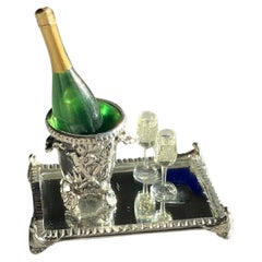 Coleccionables en miniatura de plata de ley Kupjack - ¡Champán para celebrar!