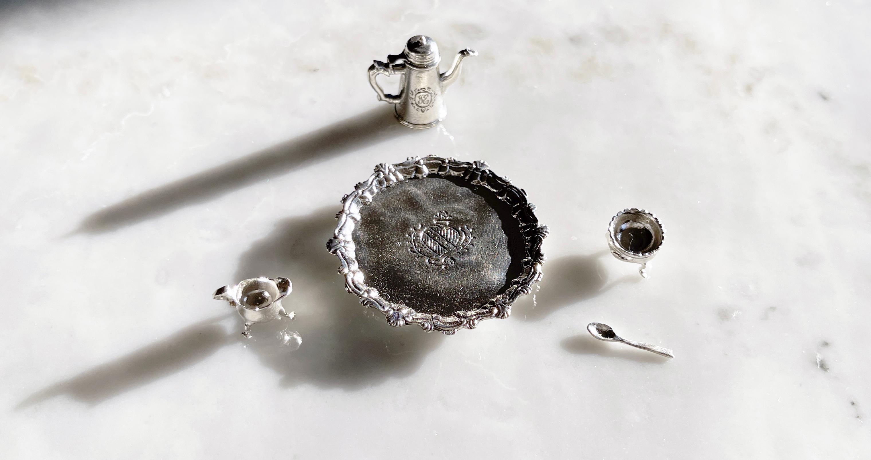 Miniature di Studio Kupjack Collection in argento - Per chi beve il caffè In condizioni Nuovo in vendita a Chicago, IL