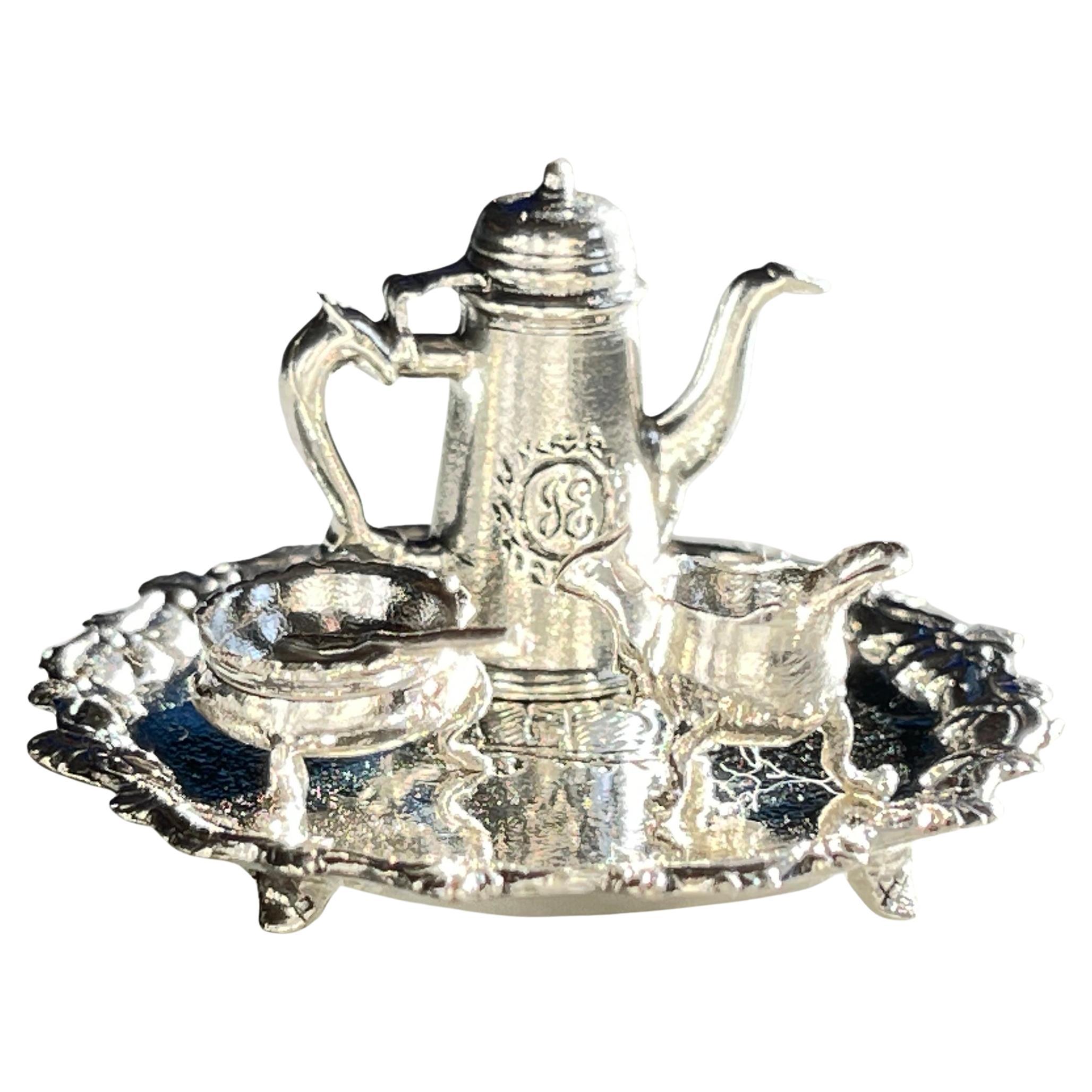 Coleccionables en miniatura de plata de ley de Kupjack Studios - Para el bebedor de café