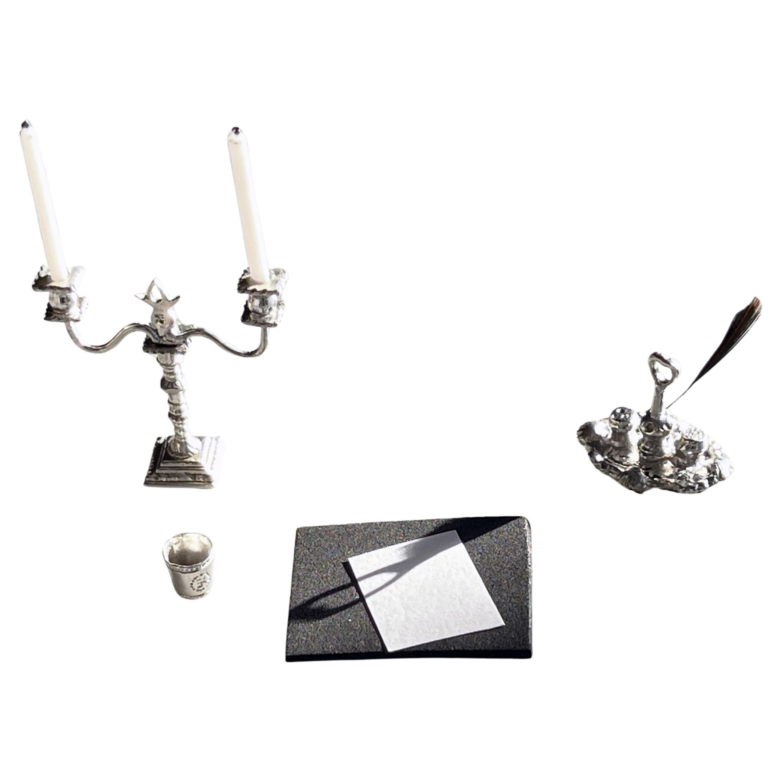 Kupjack Studios Sterling Silver Collectibles - Tiny Curated Set For the Writer